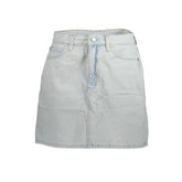 Calvin Klein Light Blue Cotton Women Skirt -   -  Calvin Klein.